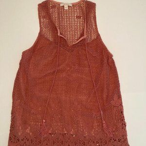 Ella Moss Vintage Crochet Top small